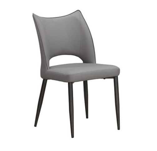 925-8 柏樂詩灰色貓抓皮餐椅 坐寬43坐深40坐高46公分
