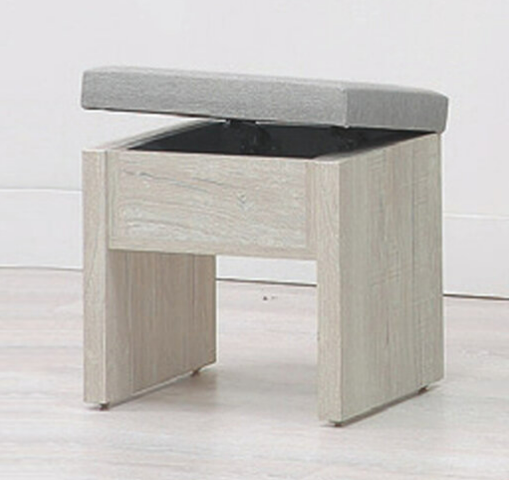 E19-15 鄉村白榆木化妝椅