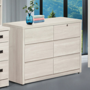 E80-8 白梧桐耐磨六斗櫃