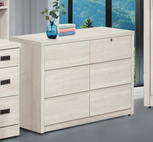 E80-8 白梧桐耐磨六斗櫃