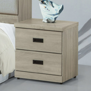 E82-7 灰梧桐耐磨二抽床頭櫃