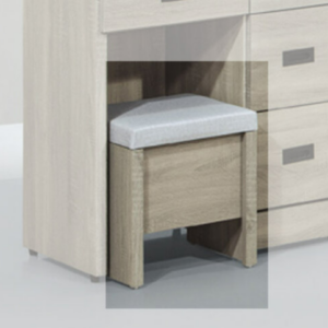 E82-10 灰梧桐化妝椅