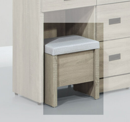 E82-10 灰梧桐化妝椅