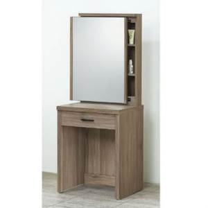 E162-10 古橡2尺鏡台 含鐵椅