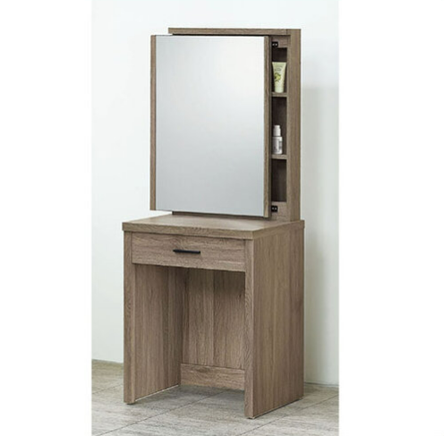 E162-10 古橡2尺鏡台 含鐵椅