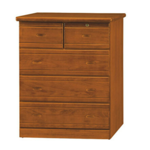 E216-2 樟木色大四斗櫃 側板木心板、 抽底實木四分厚