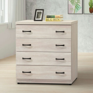 E231-6 鋼刷白四斗櫃