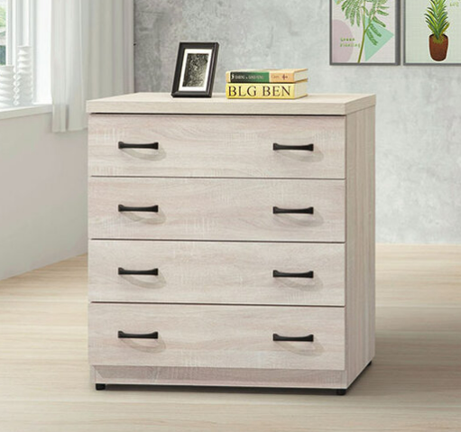 E231-6 鋼刷白四斗櫃