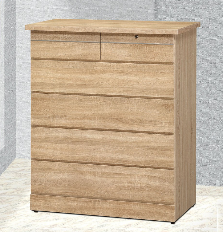 E235-7 原切五斗櫃