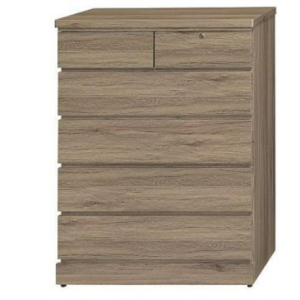 E235-8 灰橡五斗櫃