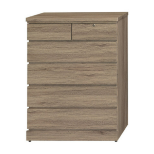 E235-6 灰橡五斗櫃