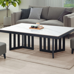 E243-1 岩板5尺大茶几 ⊙不含椅、 亮面岩板、