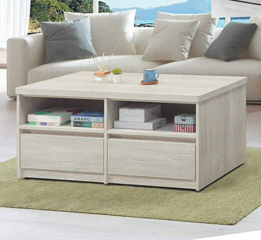 E247-1 鄉村白榆木4尺大茶几