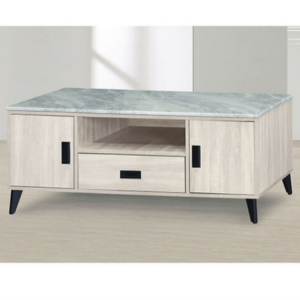 E250-1 艾斯白橡大茶几 ⊙含石面