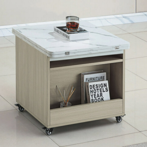 E253-4 灰梧桐旋轉升降小茶几