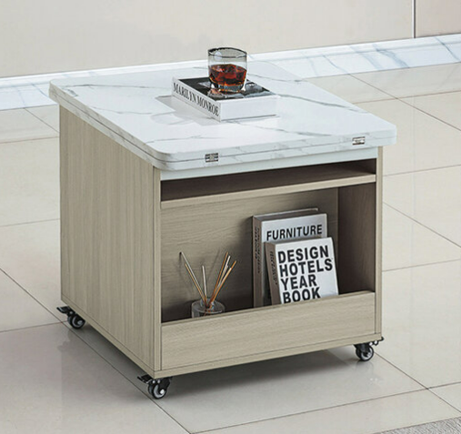 E253-4 灰梧桐旋轉升降小茶几