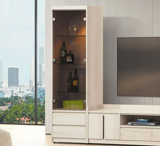 E277-3 卡洛琳北美杉木2*6展示櫃