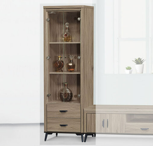 E289-1 灰橡2*6尺展示櫃