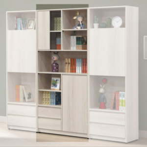 E316-6 卡洛琳北美杉木3尺書櫃 ⊙內附5片活動隔板