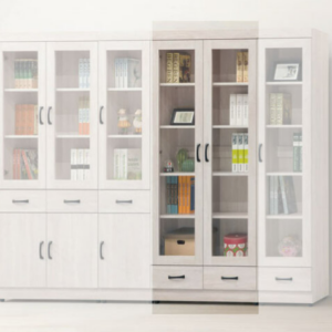 E322-3 鋼刷白下抽2.6尺書櫃