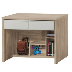 E334-6 太空漫步年輪3.5尺二抽書桌