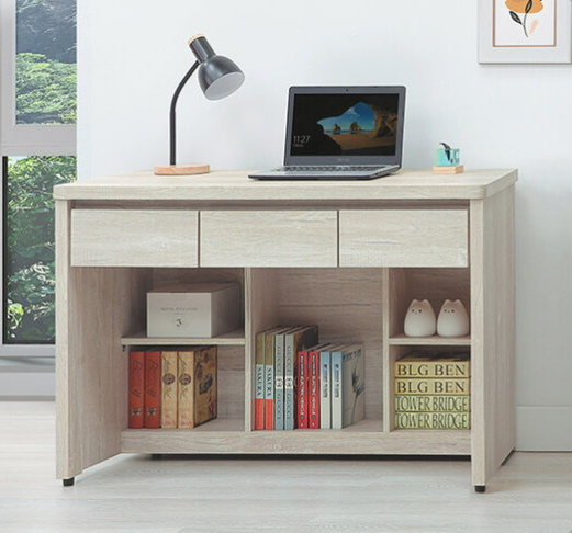 E336-3 鄉村白榆木4尺書桌