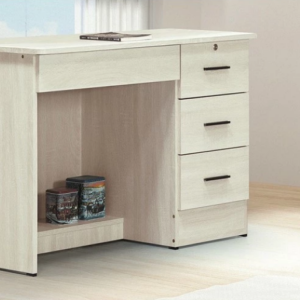 E344-2 冰島白橡3.5尺書桌