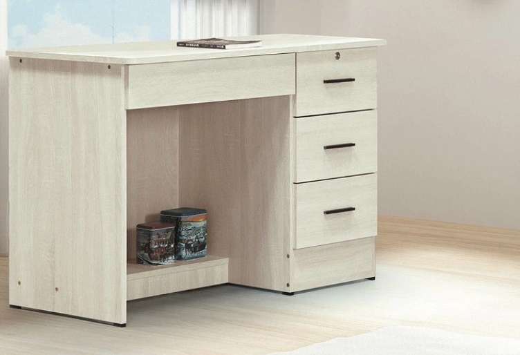 E344-2 冰島白橡3.5尺書桌