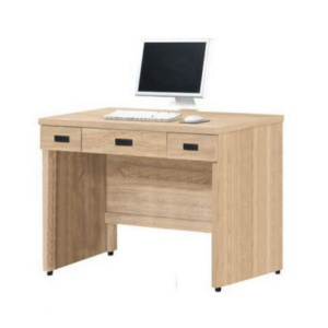 E338-4 法蘭克4尺三抽書桌 ⊙不含主機架