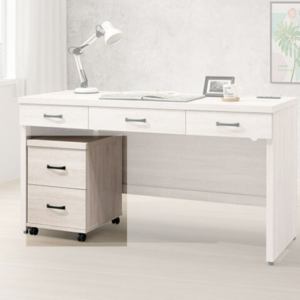 E339-2 鋼刷白兩抽活動櫃