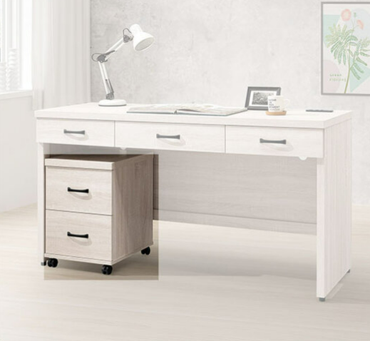 E339-2 鋼刷白兩抽活動櫃