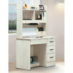 E344-7 冰島白橡3尺書桌 全組