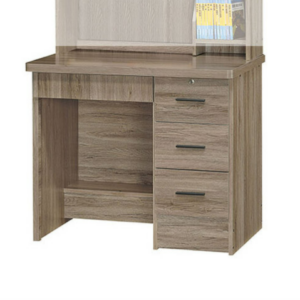 E345-4  灰橡色3尺書桌 木心板 下座