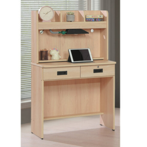 E346-6 秋楓木2.6尺書桌 全組