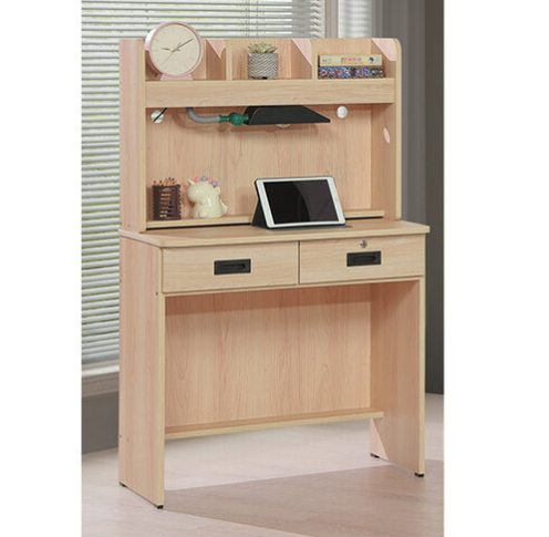 E346-6 秋楓木2.6尺書桌 全組