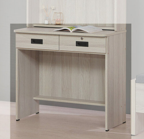 E346-9 白雲杉(鄉村白)2.6尺書桌 下座