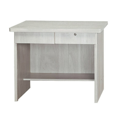 E348-1 白雲木3尺書桌 桌面正面側板木心板製、 美背、