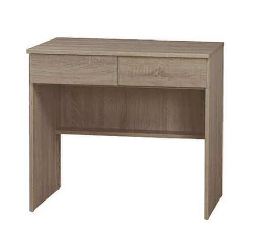 E348-11灰橡2.7尺二抽書桌