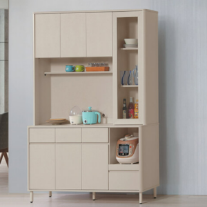 E356-1 曼尼亞5尺餐櫃 全組 木面