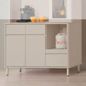 E356-5 曼尼亞4尺餐櫃下座 木面