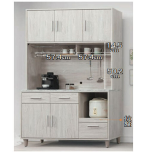 E357-6 迪奧4尺餐櫃 全組