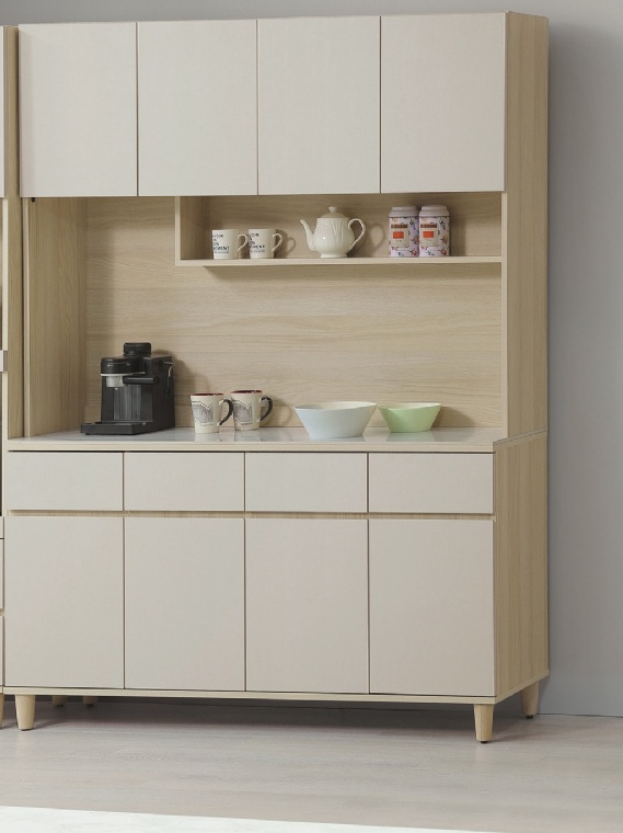 E358-2 艾薇拉5尺岩板餐櫃 全組 附隔板四片