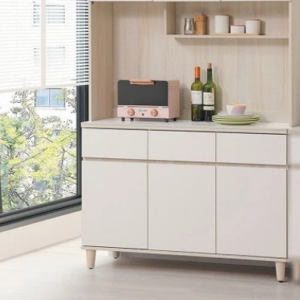 E358-4 艾薇拉5尺木面餐櫃下座 隔板*2