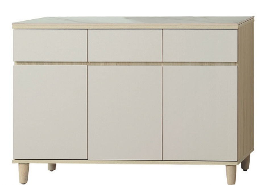 E358-6 艾薇拉4尺岩板餐櫃下座 附隔板2片