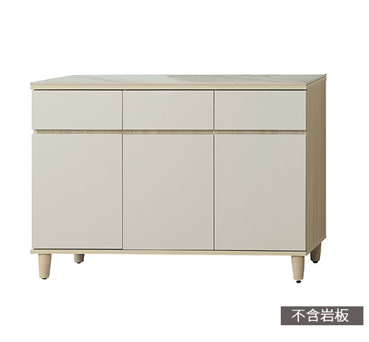 E358-7 艾薇拉4尺木面餐櫃下座 ⊙隔板2片