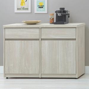 E359-4 鄉村白榆木4尺餐櫃