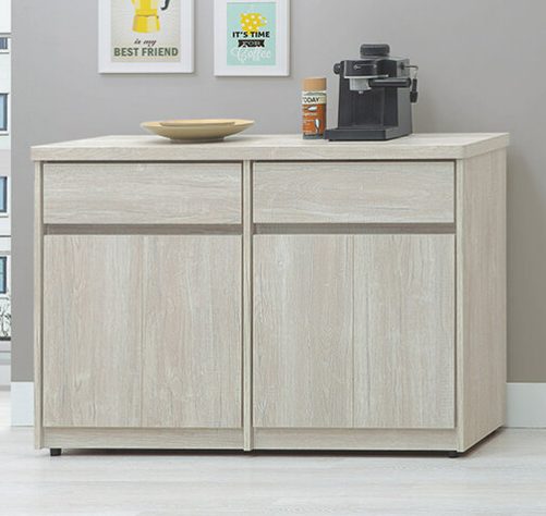 E359-4 鄉村白榆木4尺餐櫃