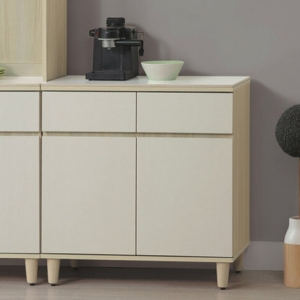 E358-8 艾薇拉2.7尺岩板餐櫃下座 ⊙隔板1片