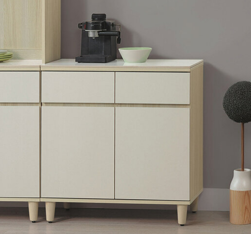 E358-8 艾薇拉2.7尺岩板餐櫃下座 ⊙隔板1片