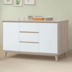 E366-5 肯詩特原橡雙色5尺餐櫃